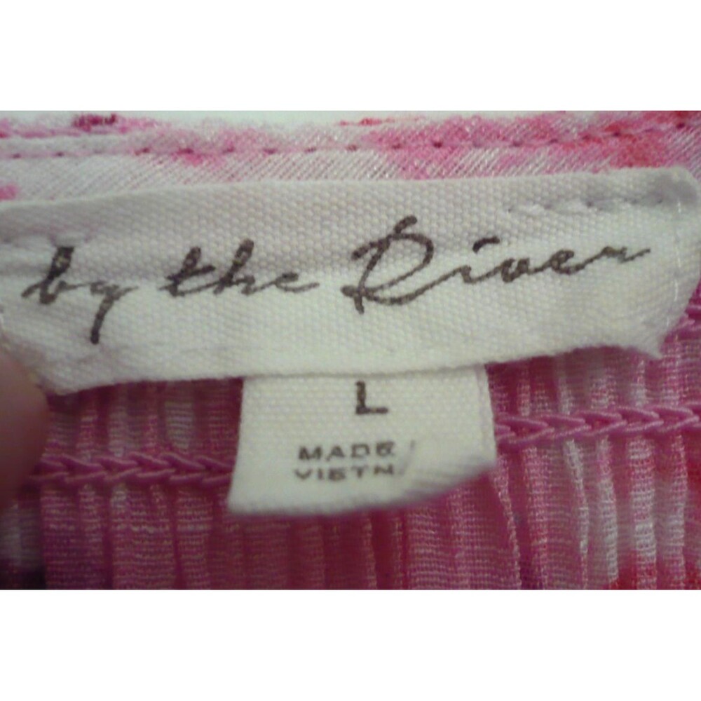 Anthropologie By The River L Smocked Floral Midi Dress Pink Cottagecore Feminine - Picture 8 of 16